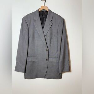 Brooks Brothers 346 Men's Gray Harringtone Wool Blazer Sport Coat 44R Jacket